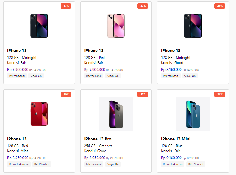 harga iphone 13 jagofon